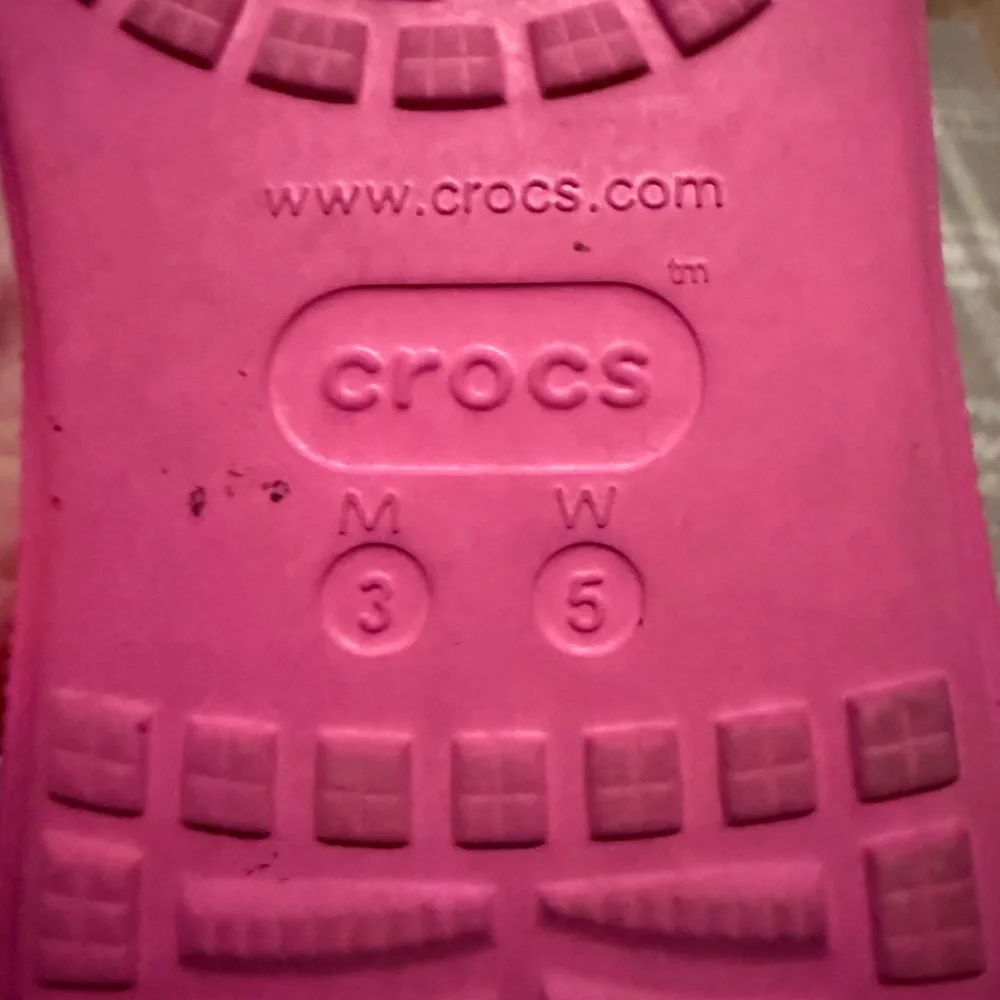CROCS Kids Fuchsia Slide Sandals - Picture 3 of 3
